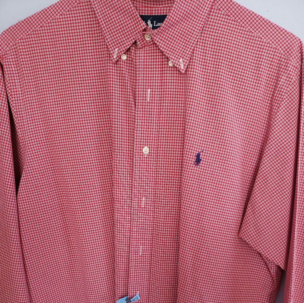 Mens Polo Ralph Lauren Red Gingham Shirt